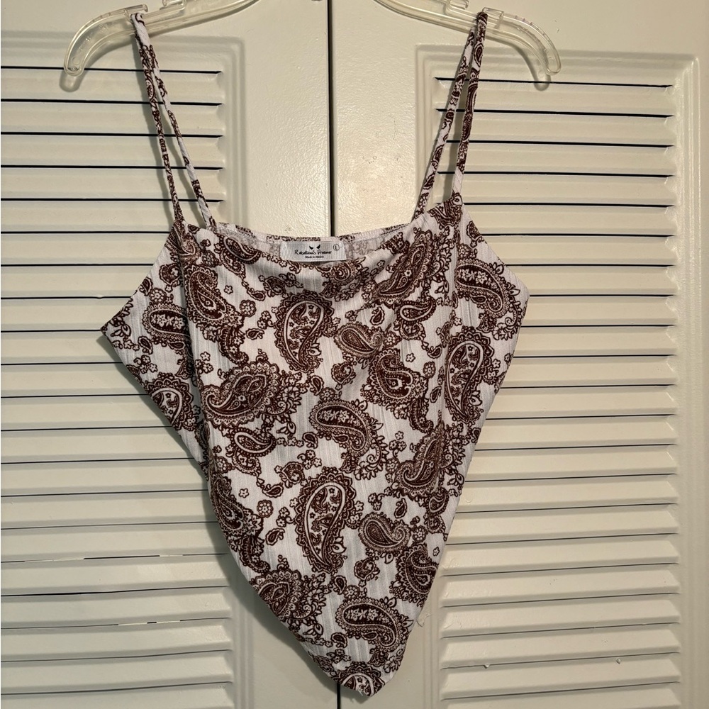 Paisley Crop Top